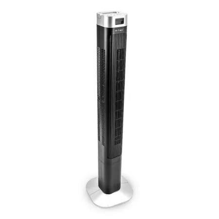 55W LED Tower Fan with Temperature Display And Remote Contrel 46 Inch Black