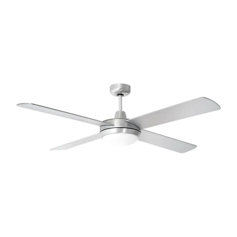 2*E27 LED Ceiling Fan with Light Kit RF Kontrol 4 Blades 60W AC Motor