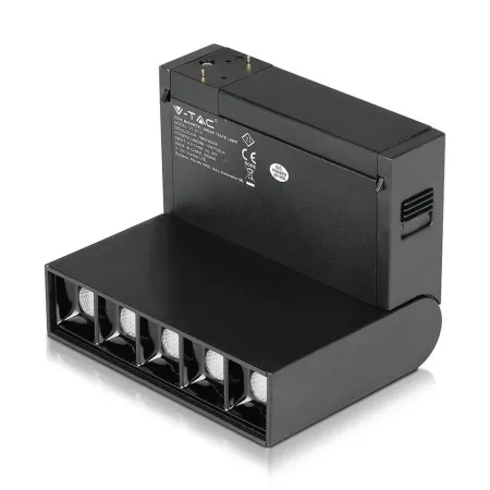 5*10W LED Magnetic SMD Linear Spotlight Black IP20 24V 4000K