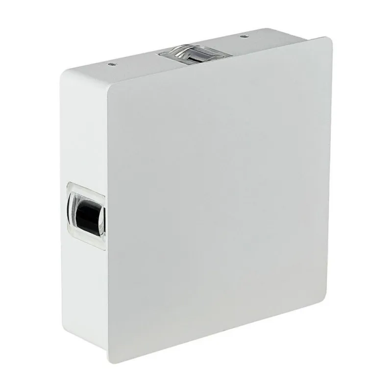 4W LED Wall Light White Body Square 4000K IP65