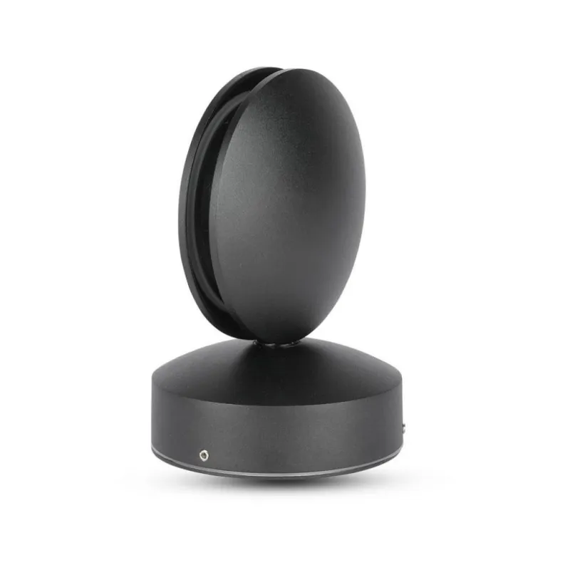 7W LED Wall Light Black Body 3000K IP65