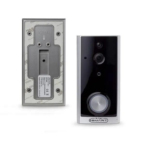 Smart Video Doorbell 2 Way Audio Black Body