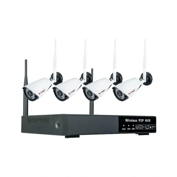 1080P Wireless Nvr Camera EU Plug Full Set IP 20