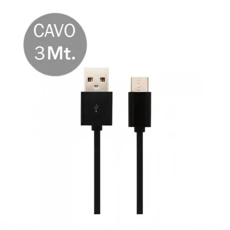Type C USB Cable 3m Black