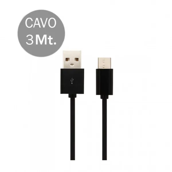 Type C USB Cable 3m Black