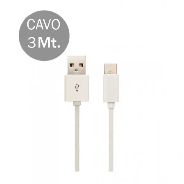 Type C USB Cable 3m White