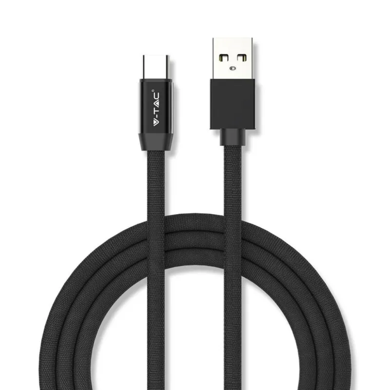 1m Type C USB Cable Black Ruby Series
