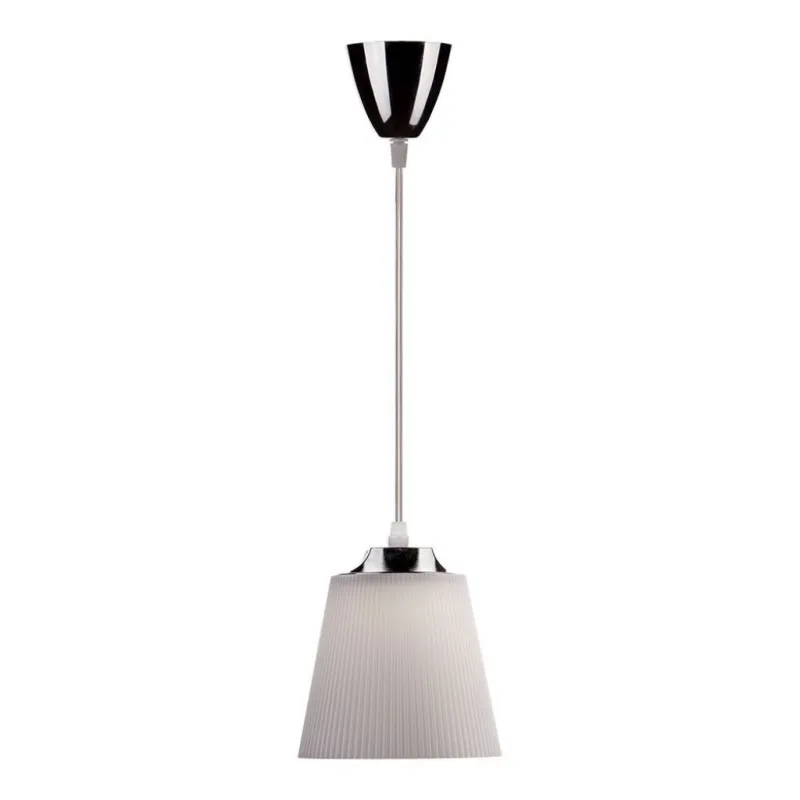 7W Pendant Light Chrome Body + White Shade 4000K