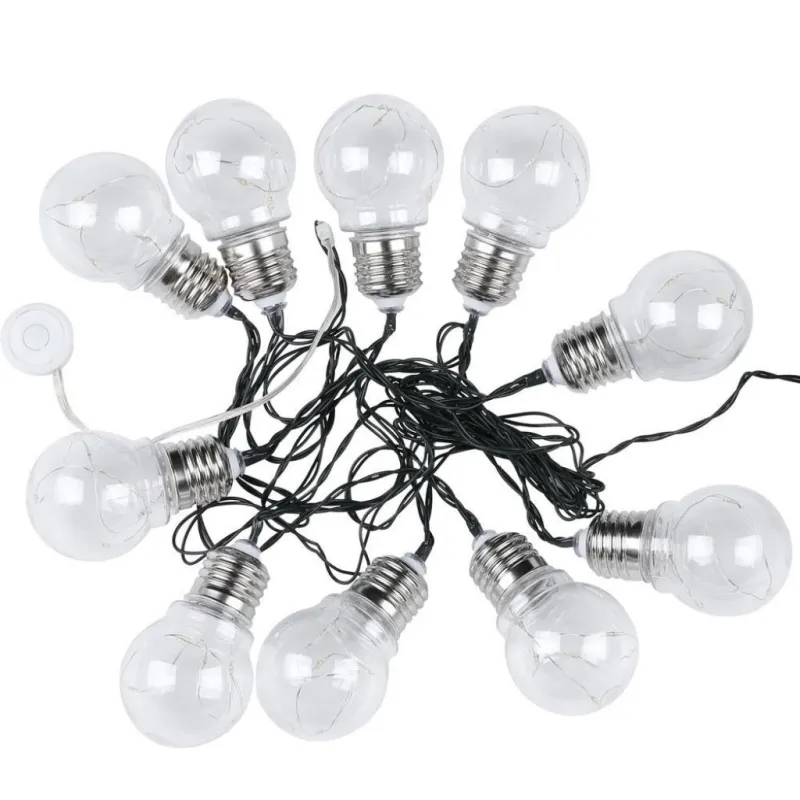 LED Solar String Light 10 Bulbs 3000K