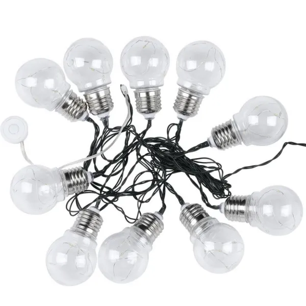 LED Solar String Light 10 Bulbs 3000K
