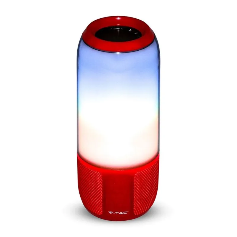 2*3W LED Bluetooth Speaker with USB&Tf Card Slot Red