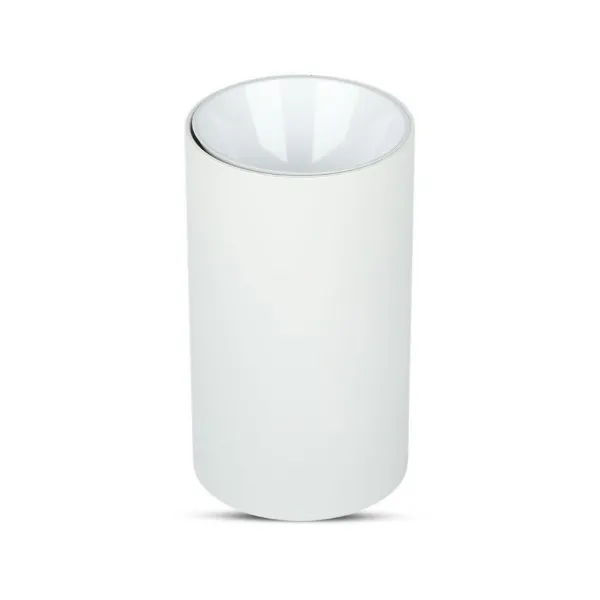GU10 Fitting Round White + White