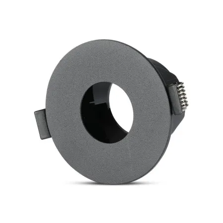 GU10 Fitting Black + Black Round