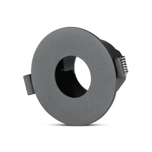 GU10 Fitting Black + Black Round