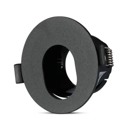 GU10 Fitting Black + Black Round