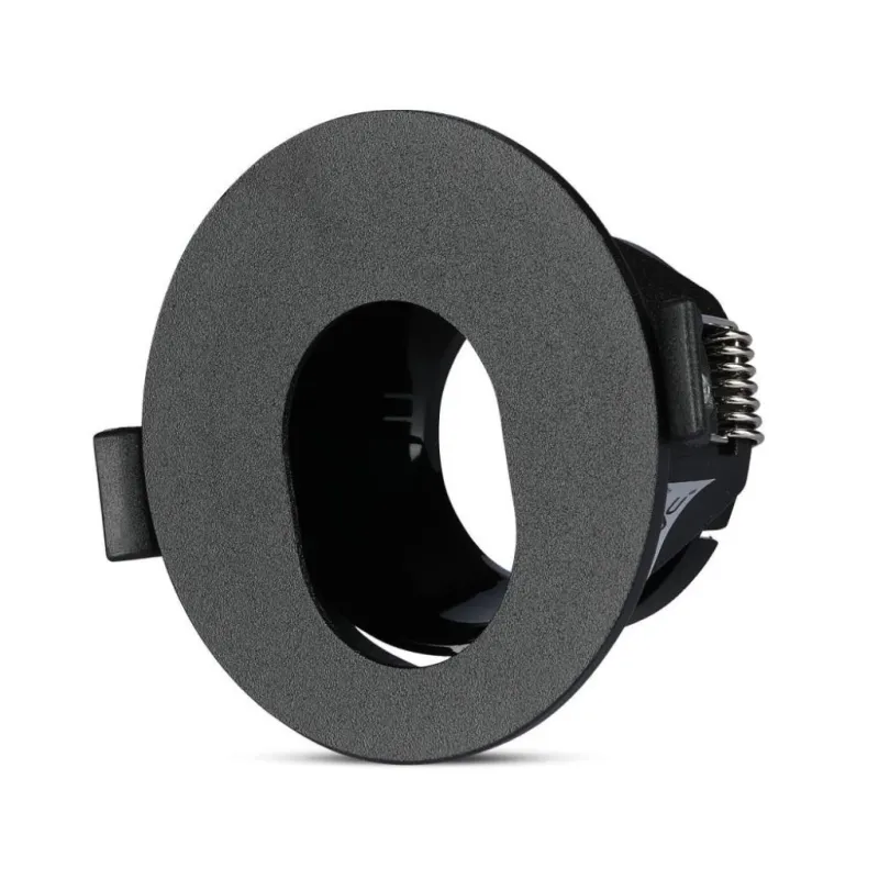 GU10 Fitting Black + Black Round