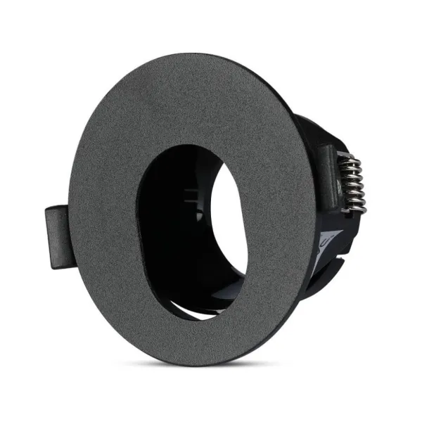 GU10 Fitting Black + Black Round