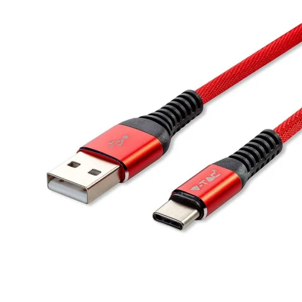 1m Type C USB Cable Red Gold Series