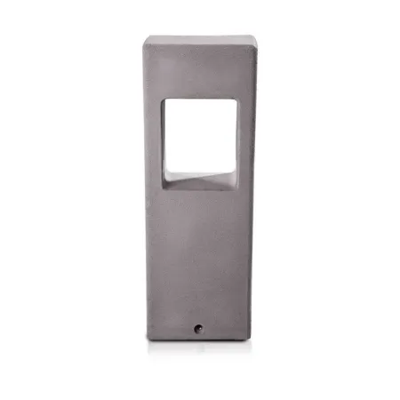12W LED Concrete Lawn Lamp Light Grey IP65 3000K