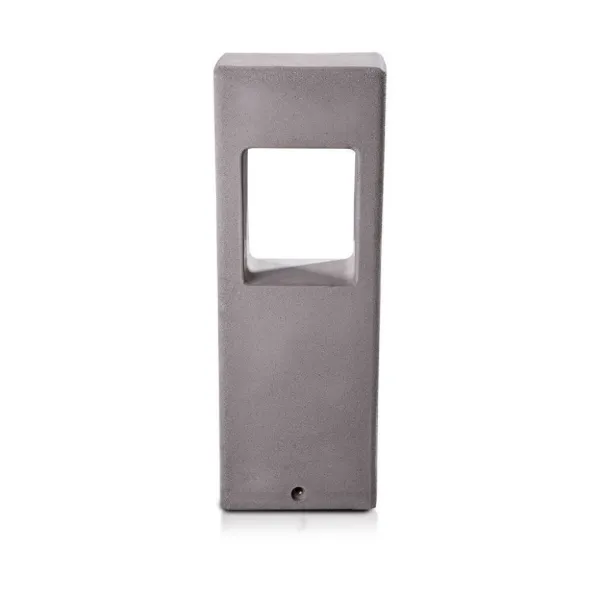 12W LED Concrete Lawn Lamp Light Grey IP65 3000K