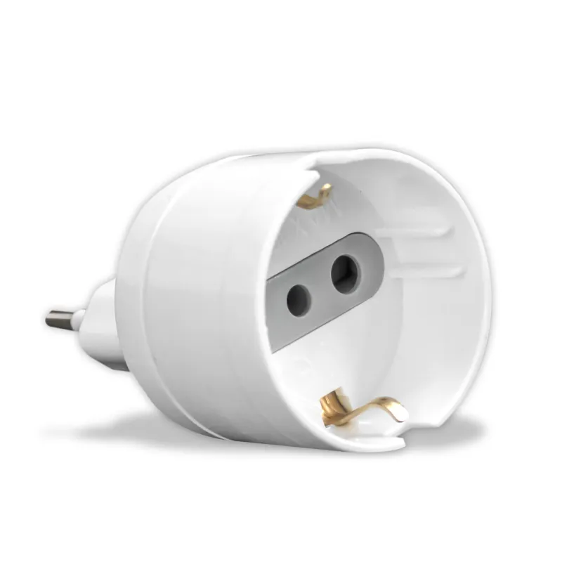 Adattatore Spina 10A Presa 2P+T 10A Schuko Max:1500W