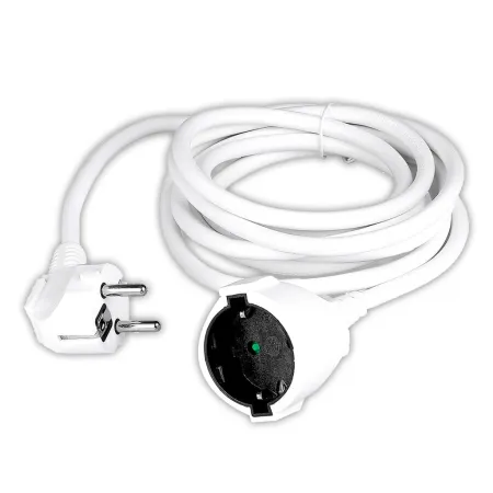 Extension Cord (3G 1.5mm 2 X 3m ) 10/16A , Polybag + Card White