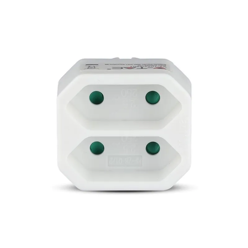 2 Outlet Adapter 2.5A White Label + Poly Bag