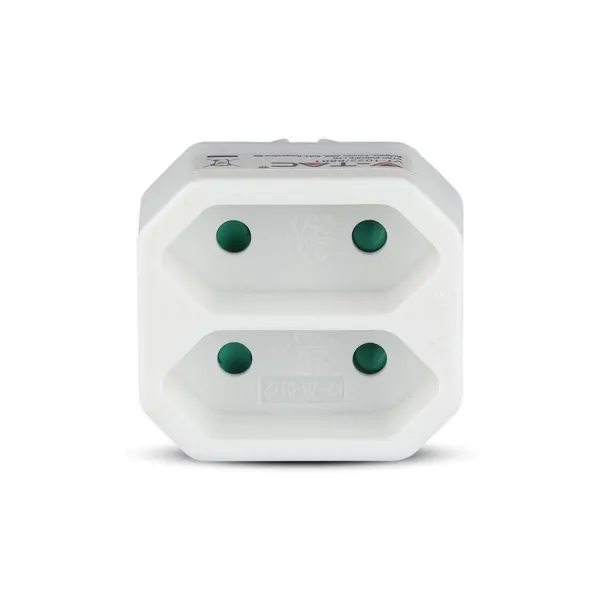 2 Outlet Adapter 2.5A White Label + Poly Bag