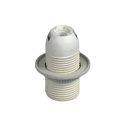E27 Lamp Holder ( Polybag + Card) White with Sunshade