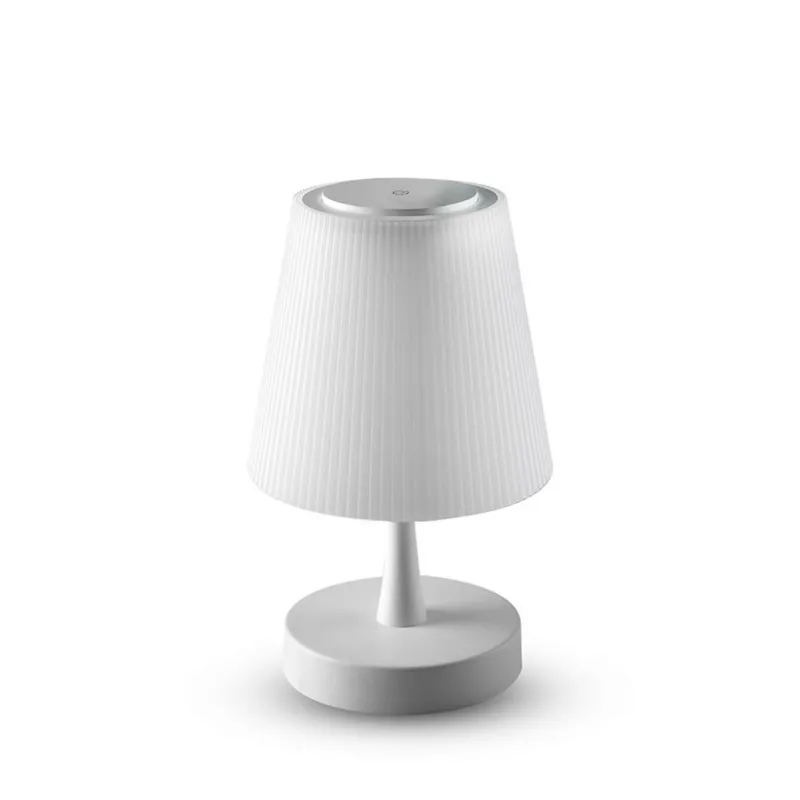 4W LED Rechargeable Desk Lamp Chrome Touch Dimming 3000K