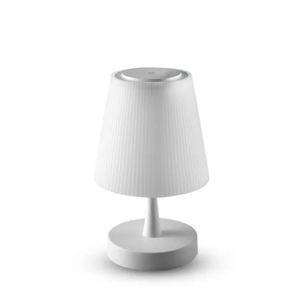 4W LED Rechargeable Desk Lamp Chrome Touch Dimming 3000K