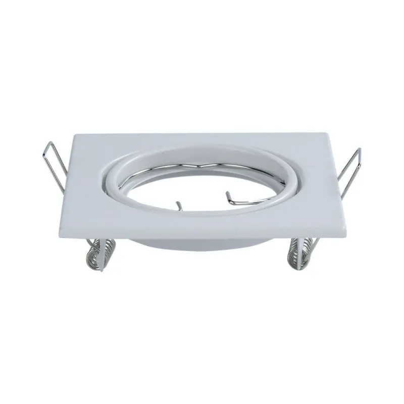 GU10 Square Spotlight Fitting White 2 Pcs/Box 82X82