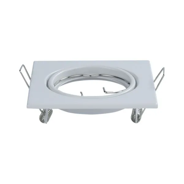 GU10 Square Spotlight Fitting White 2 Pcs/Box 82X82