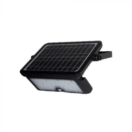 10W LED Solar Floodlight Black Body 4000K