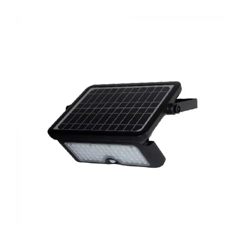 10W LED Solar Floodlight Black Body 4000K
