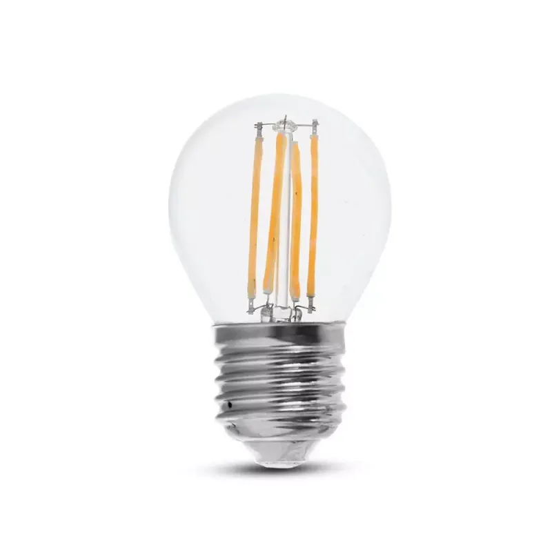 LED Bulb 6W Filament E27 G45 Clear Cover 4000K 130 lm/W