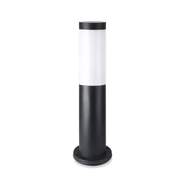 E27 Bollard Lamp 45cm with Stainless Steel Body Black IP44