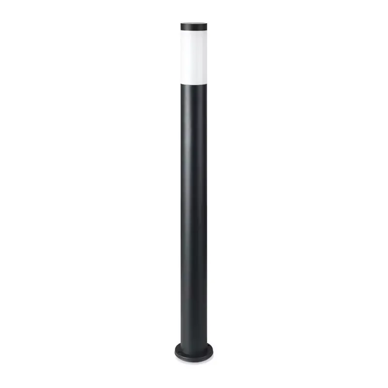 E27 Bollard Lamp 80cm with Sensor Stainless Steel Body Black IP44