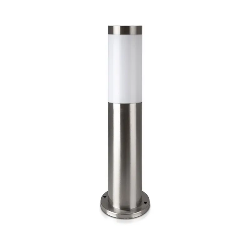 E27 Bollard Lamp 80cm with Stainless Steel Body Satin Nickel IP44
