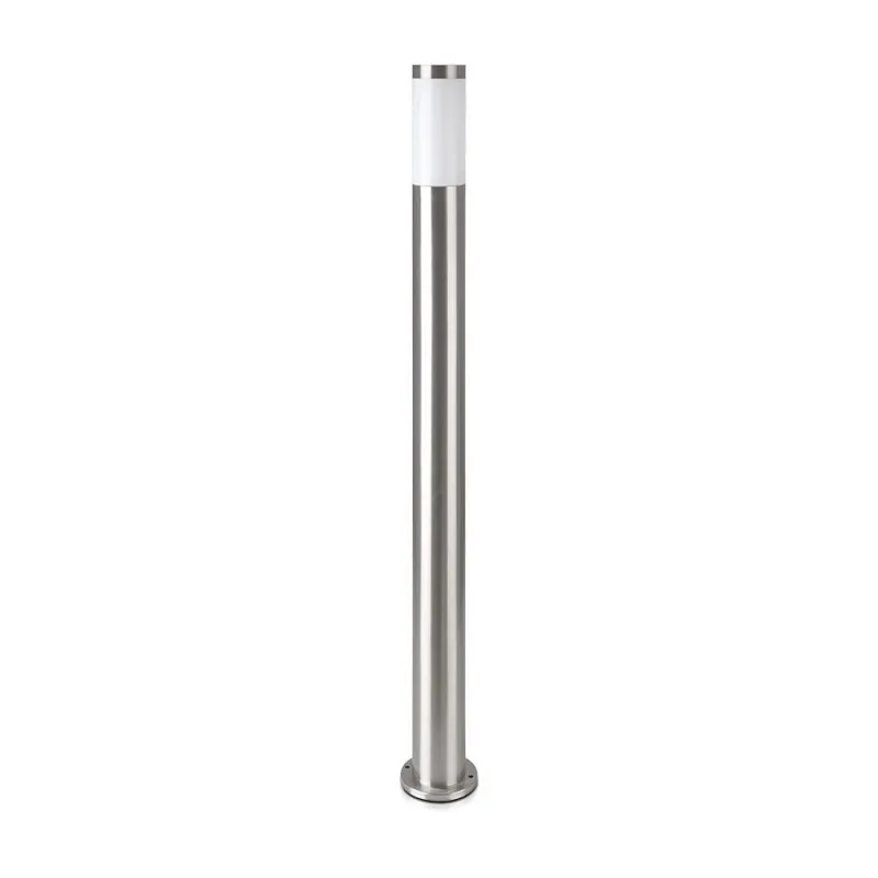 Piantana LED Giardino 110cm Portalampada E27 (max 60W) Nichel Satinato IP44