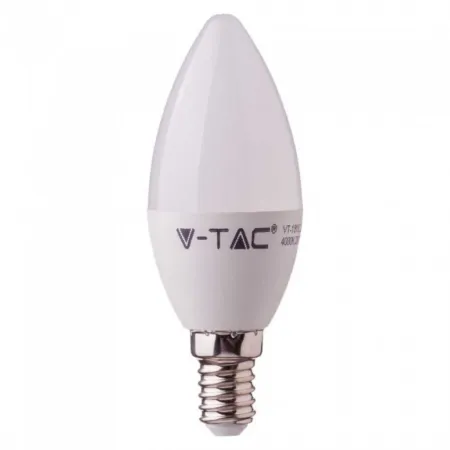 LED Bulb Samsung Chip 4.5W E14 Plastic Candle 6400K