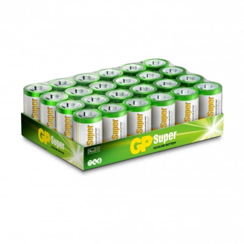 Batteria Super Alcalina 1,5V Torcia D / 13A / LR20 (Confezione 24 Pezzi)