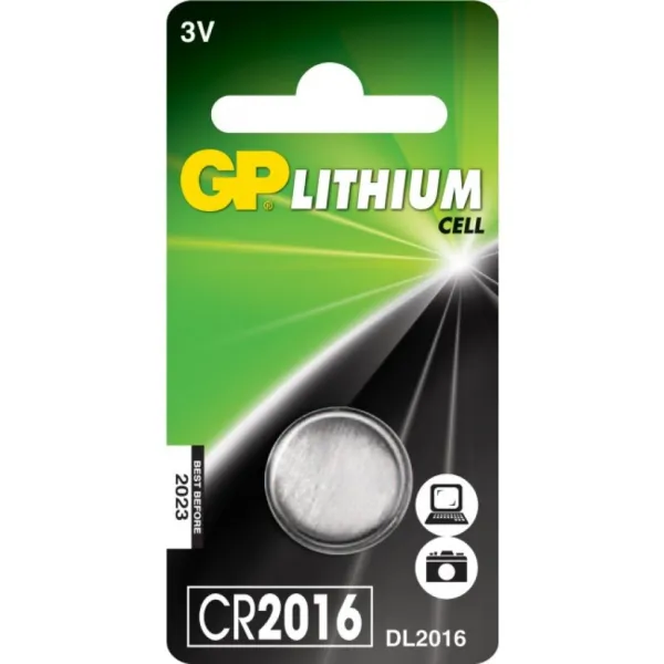 Batteria al Litio a Bottone 3V CR2016 (Blister 1 Pezzo)