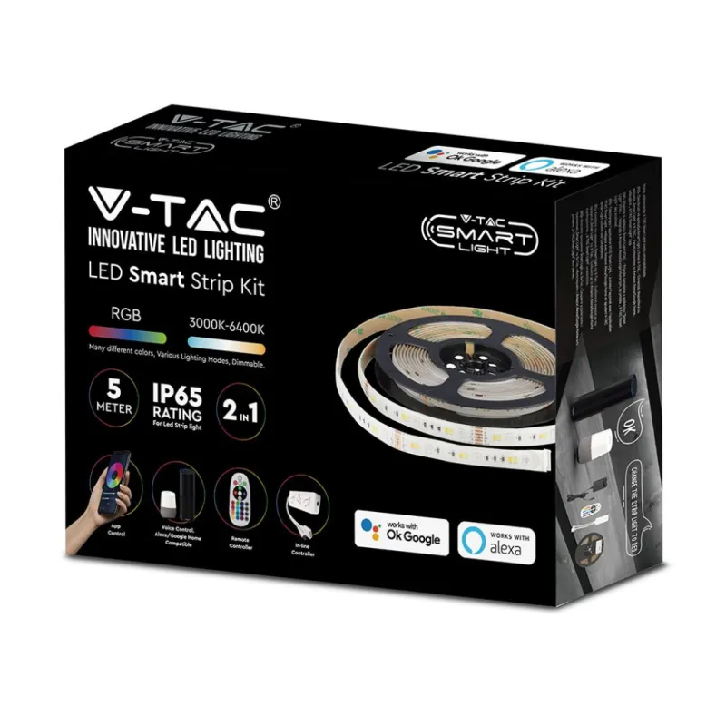 LED Strip Set SMD5050 RGB + 3In1 IP65 Compatible with Amazon Alexa And Google Home