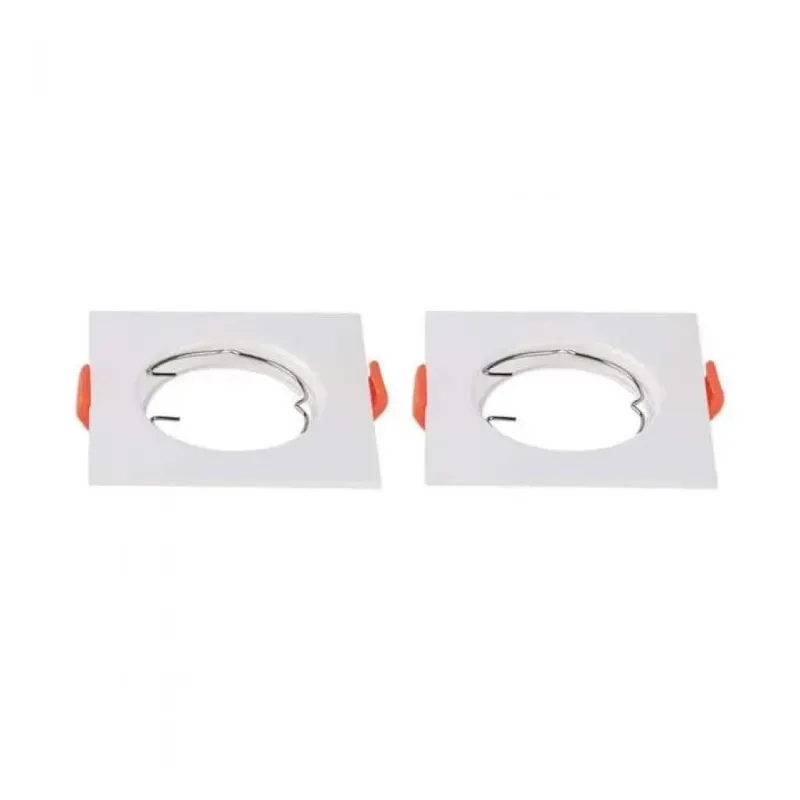 GU10 Fitting Square White