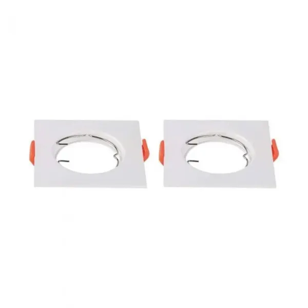 GU10 Fitting Square White