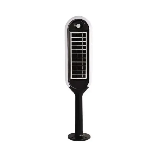 5W LED Solar Bollard Light with White + Black Body 3000K