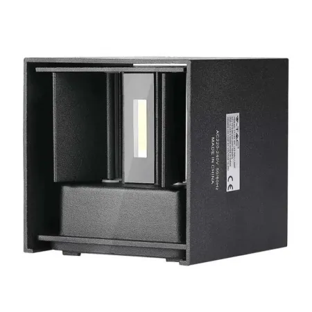 5W Wall Lamp Bridgelux Chip 4000K Black Square