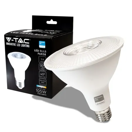 LED Bulb Samsung Chip 12.8W E27 PAR38 Plastic 4000K