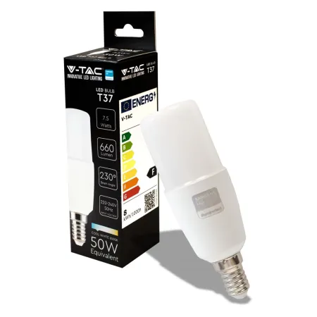 LED Bulb Samsung Chip 7.5W E14 T37 Plastic 6500K